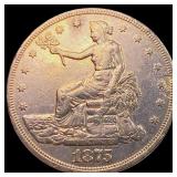 1875-CC Silver Trade Dollar