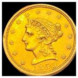1850 $2.50 Gold Quarter Eagle