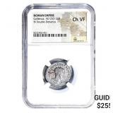 Roman Gallienus, AD 253-268 BI Dbl-Denarius NGC C