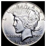 1935 Silver Peace Dollar CHOICE AU