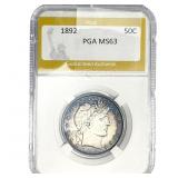 1892 Barber Half Dollar PGA MS63