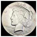 1934-S Silver Peace Dollar  CLOSELY UNCIRCULATED