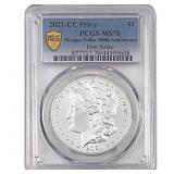 2021-CC Privy Morgan Silver Dollar PCGS MS70 100th