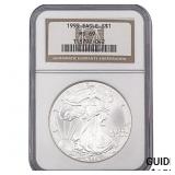 1999 Silver Eagle NGC MS69