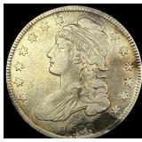 1836 Capped Bust Silver Half Dollar LIGHTLY CIRCUL