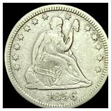 1856-O Seated Liberty Quarter LIGHTLY CIRCULATED