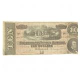 1864 $10 Confederate States of America