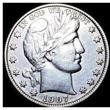1907-O Silver Barber Half Dollar NEARLY UNCIRCULAT