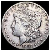 1892-CC Silver Morgan Dollar NEARLY UNCIRCULATED