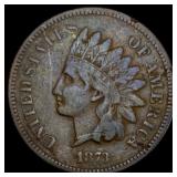 1873 Indian Head Cent  LIGHTLY CIRCULATED
