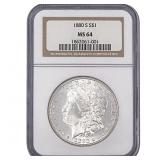 1880-S Morgan Silver Dollar NGC MS64