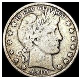 1910-S Silver Barber Half Dollar NICELY CIRCULATED