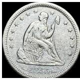 1855 Arrows Seated Liberty Quarter   UNCIRCULATED