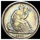 1837 Seated Liberty Silver Dime  CLOSELY UNCIRCUL