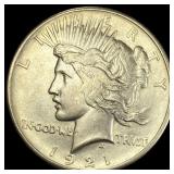 1921 Silver Peace Dollar  CLOSELY UNCIRCULATED