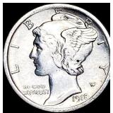 1918 Mercury Dime CLOSELY UNCIRCULATED