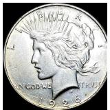1926-D Silver Peace Dollar CHOICE AU