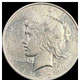 1922-D Silver Peace Dollar NEARLY UNCIRCULATED