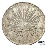 1892Zs FZ Mexico Silver 8 Reales UNCIRCULATED