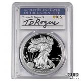 1999-P Silver Eagle PCGS PR70 DCAM Thomas D Rogers
