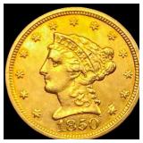 1850 $2.50 Gold Quarter Eagle