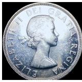 1955 Silver Dollar Canada CHOICE BU