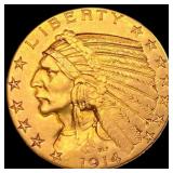 1914-D $5 Gold Half Eagle
