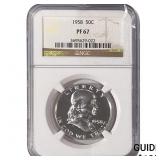 1958 Franklin Half Dollar NGC PF67