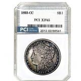 1893-CC Morgan Silver Dollar PCI XF45