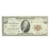 1929 $10 Federal Reserve Of Cleveland