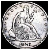 1876 Seated Liberty Half Dollar HIGH GRADE
