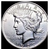 1927 Silver Peace Dollar CLOSELY UNCIRCULATED