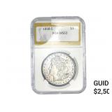 1898-S Morgan Silver Dollar PGA MS63