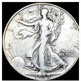 1938-D Silver Walking Liberty Half Dollar NEARLY U