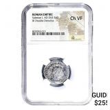 Roman Valerian I, AD 253-260 BI Dbl-Denarius NGC