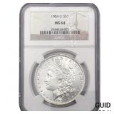 1884-O Morgan Silver Dollar NCG MS64