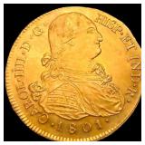1801-P JF Colombia Gold 8 Escudo