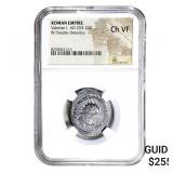 Roman Valerian I, AD 253-260 BI Dbl-Denarius NGC