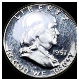 1957 Silver Half Dollar Franklin CHOICE PROOF