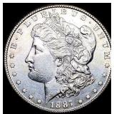 1887 Morgan Silver Dollar CLOSELY UNCIRCULATED