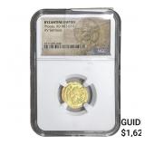 Byzantine Phocas 602-610 AD Gold Semissis NGC