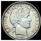 1903-O Silver Barber Dime CHOICE AU