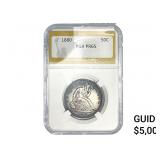 1880 Seated Liberty Half Dollar PGA PR65
