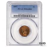 1897 Indian Head Cent PCGS MS64 RB