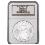 1999 Silver Eagle NGC MS69