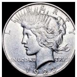 1923 Silver Peace Dollar CLOSELY UNCIRCULATED