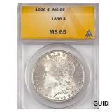 1896 Morgan Silver Dollar ANACS MS65