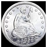1853 Arrows Seated Liberty Quarter HIGH GRADE