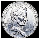 1918 Silver Half Dollar Illinois Centennial UNCIRC