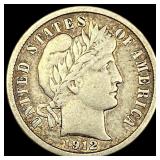 1912 Barber Dime LIGHTLY CIRCULATED